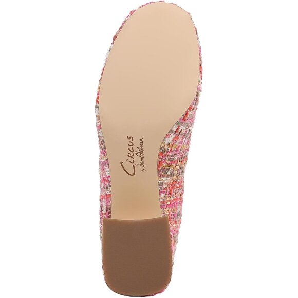 Circus by Sam Edelman Womens Pink Multi Fabric Block Heel Della Lace-up Pump - Picture 3 of 7